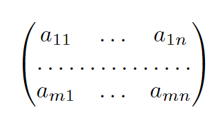 Latex さまざまな行列のかき方一覧 数学の景色