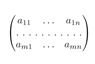 Latex さまざまな行列のかき方一覧 数学の景色