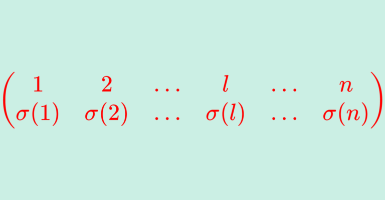 線形代数(行列)における置換・奇置換・偶置換の最低限必要な知識