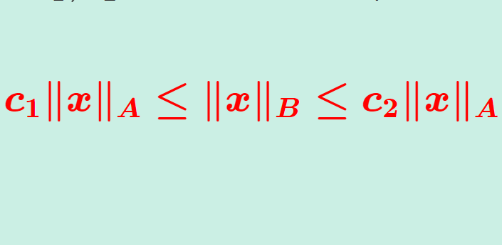 ノルムの同値性と有限次元空間のノルムは全て同値である証明