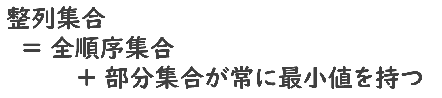 整列集合と整列可能定理 | 数学の景色